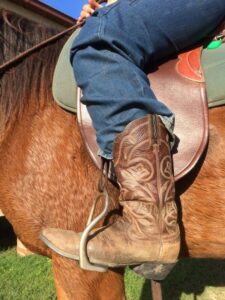 These boots are also Ideal. Notice the heel and smooth sole.